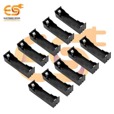 18650 3.7V 1 Battery holder plastic case through hole PCB mount pack of 100 (1 x 3.7V = 3.7Volt)